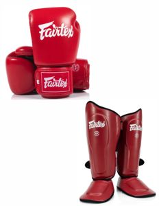 ชุดฝึกซ้อม Fairtex Sparring Bundle – ถุงมือ BGV1C-PLUS และสนับแข้ง SP9 หนังวัวแท้สำหรับมืออาชีพ ชุดฝึกซ้อม MMA คิกบ็อกซิ่ง - Product Image 3