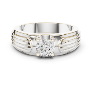 Bague de Fiançailles et de Mariage Classique Faite à la Main en Argent Sterling 925 Plaqué Or de Haute Qualité avec Moissanite Sertie en Bezel – Luxe, Premium, Tendance - Product Image 3