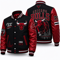 Veste bomber d'hiver en coton brodé chenille pour homme, style varsity, patchwork, personnalisable sur le devant, logo personnalisé