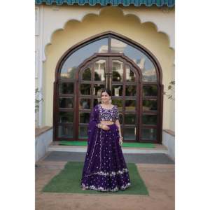 Desinger Wine lehenga choli - Product Image 5