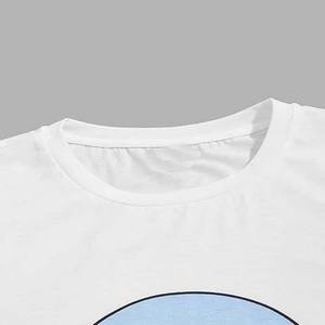 Polyester/Cotton Slim Fit Breathable Summer Short Sleeves Crew Neck White <b>Twinset</b> T-Shirts and Shorts Sets - Product Image 4
