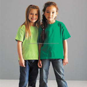 Venta al por mayor de los niños de alta calidad cómodo casual 180gsm100% algodón camiseta en blanco se puede personalizar el logotipo - Product Image 2