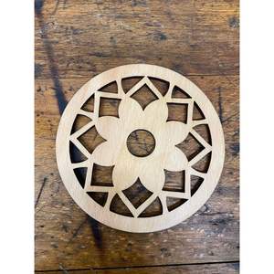 Durable MDF Laser Engraved Coasters Smooth Carved Surface for Home Decor <b>Table</b> <b>Protection</b> Mats & Pads RR Enterprises RR202514098 - Product Image 3