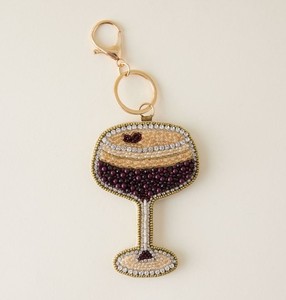 Rounded Boho Seed Beadwork Keychain Embroidered Trendy <b>Bag</b> <b>Charm</b> For <b>Bags</b> Keys Fashion Accessory Premium Gifting & Key Rings - Product Image 3