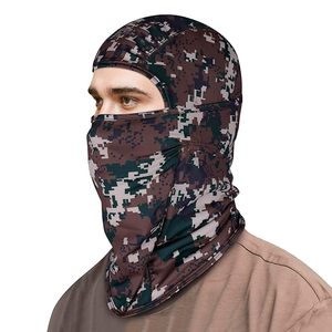 Pasamontañas de camuflaje, máscara facial de camuflaje para hombres y mujeres, protección UV contra el sol, bufanda para ciclismo, protector de cuello, pasamontañas transpirable para esquí. - Product Image 3