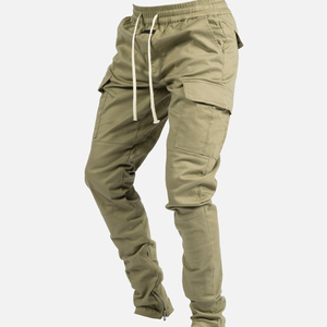 Men Slim Fit <b>Cargo</b> Pants Drawstring <b>Work</b> Sweatpants Loose Casual Jogger Pants Woven Fabric Printed Pattern Zipper Pants - Product Image 1