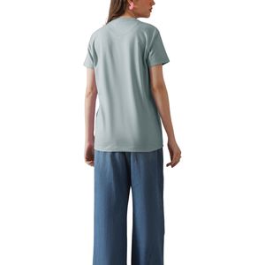 Camiseta Oversize Personalizada al por Mayor para Mujer, de Alta Calidad, Ecológica, Transpirable, de Algodón Grueso, con Estampado Personalizado, Informal - Product Image 4