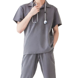 Ensemble de blouses médicales en polycoton pour infirmières, ensemble de blouses médicales unisexes, différentes couleurs, haute qualité, tricoté, écologique, personnalisé - Product Image 2