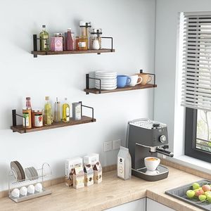 Countryside <b>Rustic</b> Wooden Wall Mounted Coat Rack <b>Shelf</b> With rack wall <b>shelf</b> for living room wall - Product Image 5