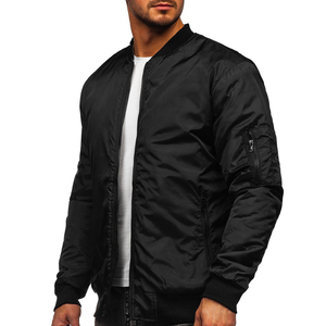 <b>Men's</b> Lightweight Digital Printed Full Sleeve Zipper Closure Casual Windbreaker Regular Fit Bomber <b>Jacket</b> Pockets Polyester - Product Image 2
