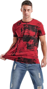 Camiseta de algodón grueso con corte personalizado, estilo vintage, lavada, para hombre, con estampado digital de camuflaje real, camiseta de camuflaje personalizada para hombre - Product Image 3