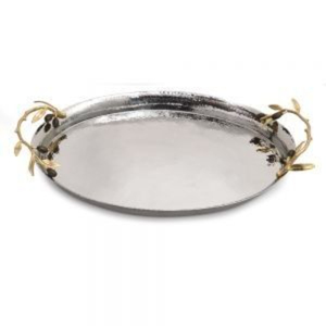 Trendy Rectangle Shape Metal Serving <b>Tray</b> Silver Finished for Home Hotel and Restaurant Tabletop Food & <b>Drink</b> Serving <b>Trays</b> - Product Image 4