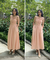 Robe sans manches en lin mélangé OEM ODM, ne se décolore pas, ne rétrécit pas, bonne qualité, provenant d'un fabricant vietnamien, prête à être expédiée