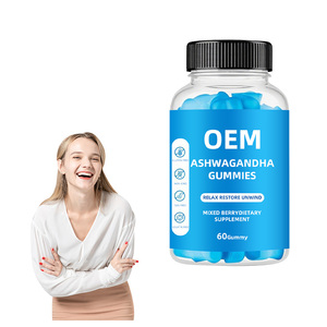 Gummies d'Ashwagandha OEM avec complexe de vitamine <span class=keywords><strong>B</strong></span> pour le stress et l'équilibre énergétique - Product Image 1