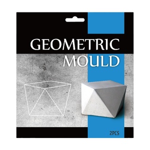 Moule en béton pour formes géométriques, feuille de moule créative réutilisable pour projets d'artisanat - Product Image 3