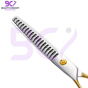 Service OEM ODM de qualité supérieure, nouvelle arrivée, ciseaux à cheveux tendance pour la création de styles, avec dents affûtées pour un mélange de cheveux lisse. - Product Image 6