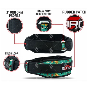 Cinturón de Levantamiento de Pesas de Neopreno con Cierre de Gancho y Bucle, Diseño Ligero y Ajustable para Estabilidad del Core, Fisicoculturismo y Fuerza, Venta al Por Mayor - Product Image 6