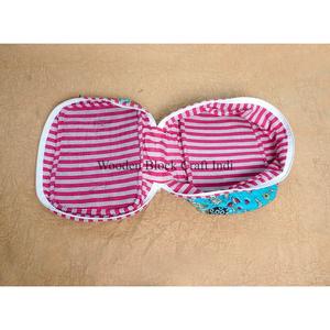 New Arrival Wholesale Handcrafted Tassel Printed 100% Cotton Zipper Closure Small Lightweight Multi-Function Eco-Friendly <b>Case</b> - Product Image 5