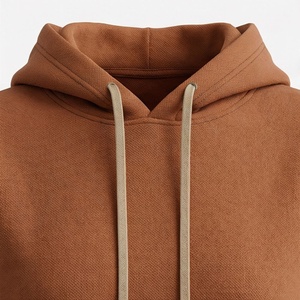 Conjunto de 2 Piezas para Mujer, Sudadera con Capucha y Pantalones Cortos, Color Sólido, Felpa, Corte Holgado Informal, Largo por Encima de la Rodilla, Manga Larga - Product Image 4