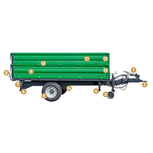 Semi-remorque plateau 2, 3 ou 4 essieux pour conteneurs 20, 40 ou 45 pieds ou semi-remorque plateau pour marchandises - Product Image 5