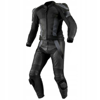 Traje de Motocicleta de Última Moda, de Alta Calidad, en Cuero Resistente y Cortavientos