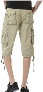 Pantalones Cortos Cargo para Hombre, Transpirables, con Logotipo Personalizado, Ajuste Delgado, de Moda, con 6 Bolsillos y Cordón Ajustable, ¡Gran Venta! - Product Image 4
