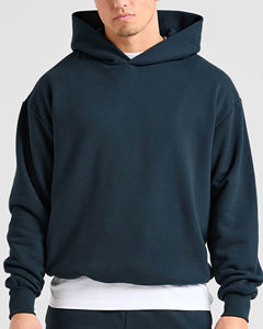 เสื้อฮู้ดดี้สีเขียวอมฟ้าแบบมีสไตล์ ดีไซน์สั่งทำพิเศษสำหรับผู้ชาย สวมใส่สบาย อุ่นสบาย เหมาะสำหรับใส่ในฤดูหนาว - Product Image 4