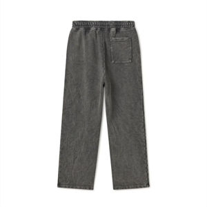 <b>Men</b> Mid-Waist <b>Flared</b> Straight Jogger Track Pants Custom Logo New Breathable Fleece Vintage Drawstring Splash Corduroy - Product Image 5