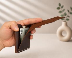 Custom Genuine Leather <b>Card</b> Holder Wholesale Slim Credit <b>Card</b> Pocket <b>Case</b> Luxury RFID <b>Business</b> <b>Card</b> Wallet LCH-0168 - Product Image 2