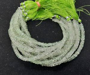 ลูกปัดอะเมทิสต์สีเขียวทรงเฮชิ ขนาด 5.5-6-7.5-8 มม. ลูกปัดอะเมทิสต์สีเขียวทรงยางรถยนต์ ขนาด 8 นิ้ว ลูกปัดอะเมทิสต์สีเขียวทรงเฮชิ - Product Image 2