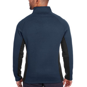 Pull de golf à col zippé pour homme - Pull d'hiver 100 % coton molletonné pour le sport avec logo personnalisé sur le devant - T-shirt athlétique vierge - Product Image 3