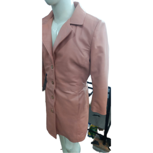 Colección de cuero de invierno 2025, abrigo largo de piel de oveja auténtica para mujer, ropa informal, abrigo largo de cuero genuino personalizado para mujer - Product Image 6