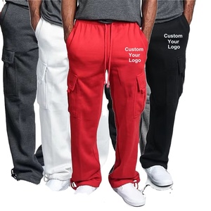 Pantalones de chándal con logotipo personalizado para hombre, nueva moda, pantalones de chándal con múltiples bolsillos para gimnasio, correr, cintura elástica para todas las estaciones - Product Image 6