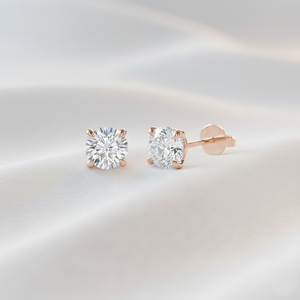 1.00ctw Lab Round Solitaire Diamond <b>Fine</b> Jewelry Luxury Women's <b>Stud</b> <b>Earrings</b> for Anniversary & Party Gift in 14KT Gold - Product Image 4