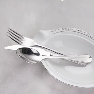 Hotel Kitchen <b>Tabletop</b> Decorative Steel Flatware Sets Dinnerware <b>mirrored</b> Cutlery Royal Look Hotel Catering Usage - Product Image 5