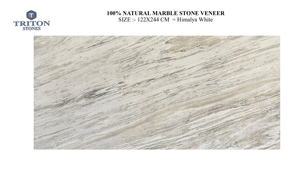Revêtement mural en marbre blanc naturel de l'Himalaya découpé sur mesure pour escaliers, comptoirs de cuisine, panneaux muraux, carreaux de sol et plinthes en marbre - Product Image 3