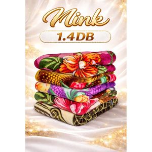 Luxury 1.3 KG Polyester Mink Raschel Blanket Soft Warm Winter Single <b>Bed</b> Cover for Home or Hotel Use - Product Image 1