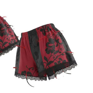 ODM/OEM Ropa de Dormir para Mujer, Fibra de Poliéster, Cintura Elástica, Conjunto de Shorts con Tirantes Sexys para Verano, Camisones para Otoño e Invierno, Ropa de Dormir para el Hogar - Product Image 1