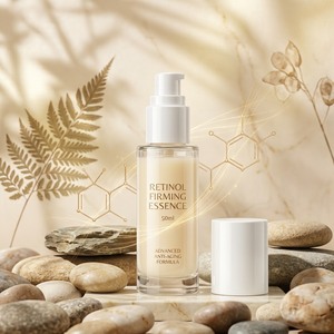 Essence faciale raffermissante anti-âge au rétinol pour les ridules et la texture de la peau OEM ODM 50ml Flacon en verre MOQ 200 pièces - Product Image 5