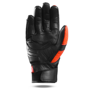 Unisex <b>Black</b> Leather Full Finger Driving Gloves Breathable Customized Design Red Accents Adjustable Wrist Strap <b>All</b> Seasons - Product Image 6