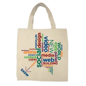 Bolsa de Compras de Lona Azul Estrella, Gran Capacidad, Logotipo Personalizado Impreso, Bolsa Reutilizable con Asa Superior para Publicidad - Product Image 3