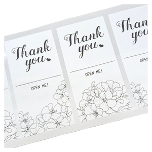 100PCs Lovely Round Thank You Seal Sticker - Product Image 1