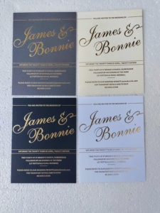 Luxury foil <b>printed</b> cards and envelopes with elegant finishes for invitations OEM wholesale private label export quality - Product Image 3