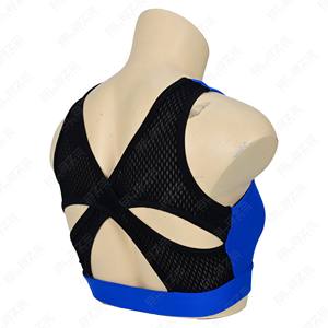 Sujetador Deportivo Personalizado de Talla Grande, Ecológico, Elástico en Cuatro Direcciones, Transpirable, que Absorbe la Humedad, sin Espalda, Corto, con Soporte Alto y sin Costuras - Product Image 1