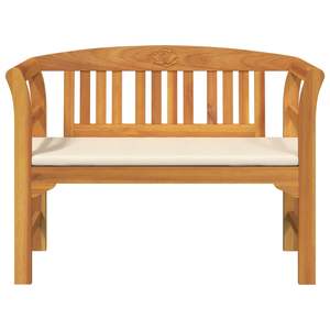 Banco de Madera de Acacia Sólida Color Rosa Natural 44.88 X 18.11 X 32.48 Pulgadas para Patio - Product Image 4