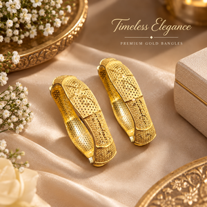 ชุดกำไลข้อมือแบบกว้างพรีเมียมสำหรับผู้หญิง |   ทองเหลืองเคลือบทอง 24K |   เครื่องประดับดีไซเนอร์สำหรับงานแต่งงานแบบอินเดีย ของขวัญสำหรับงานเลี้ยง - Product Image 4