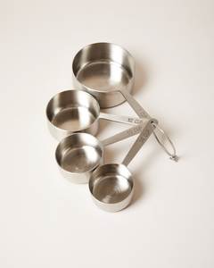 Juego de Tazas Medidoras de Acero Inoxidable, 4 Piezas, Utensilios de Cocina Metálicos para Cocinar y Hornear con Precisión, Juego de Cucharas Medidoras de Grado Alimenticio - Product Image 3