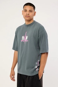 Hot Sale Men Drop Shoulder Boxy Graphic Tee Oversized Short Sleeve Breathable Cotton Casual Daily Wear Loose Top top mens - Product Image 4