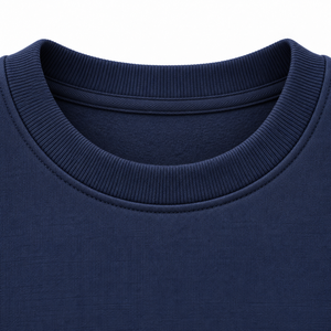 Sweat-shirt à col rond pour homme, couleur marine beige, à blocs de couleurs, manches longues, coupe classique, haut décontracté - Product Image 3