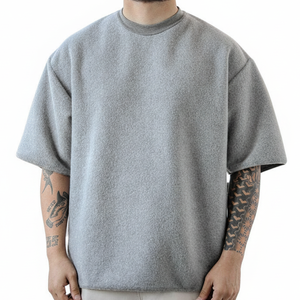 T-shirt Homme Oversize Personnalisé en Coton Lourd de Luxe 100% Coton, Coupe Boxy, Motif Lettres Imprimé, Écologique, Unisexe, OEM - Product Image 1